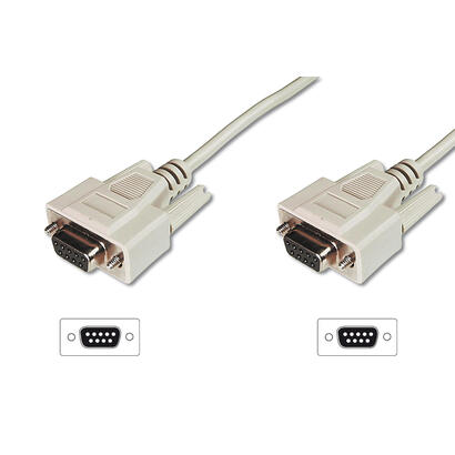 assmann-rs232-connection-cable-dsub9-f-jackdsub9-f-jack-3m-beige