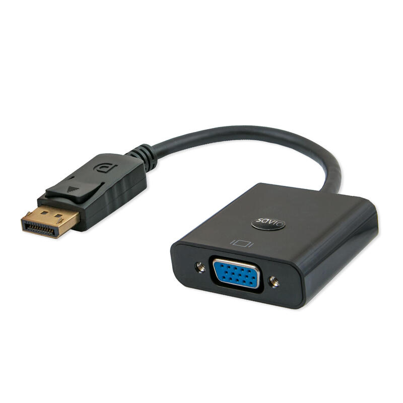 savio-cl-90-adaptador-de-cable-de-video-02-m-displayport-vga-d-sub-negro