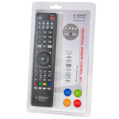 savio-rc-01-mando-a-distancia-ir-inalambrico-audio-dvdblu-ray-sistema-de-cine-en-casa-proyector-sat-tv-vcr-botones