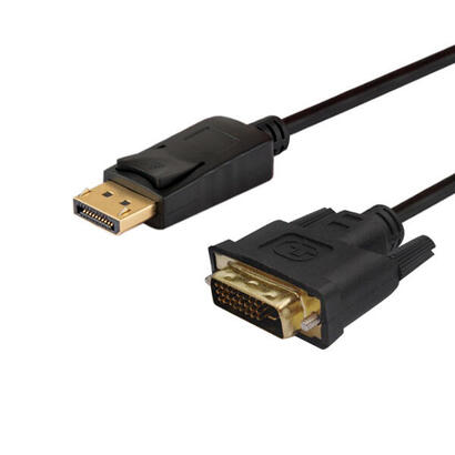 savio-cl-106-adaptador-de-cable-de-video-18-m-displayport-dvi-negro