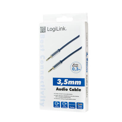 logilink-cable-audio-35-stereo-mm-030-m-azul