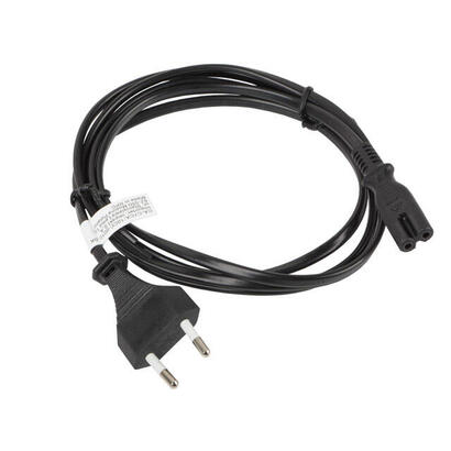 cable-de-alimentacion-lanberg-ca-c7ca-10cc-0018-bk-conectores-cee-716-iec320-c7-18-metros