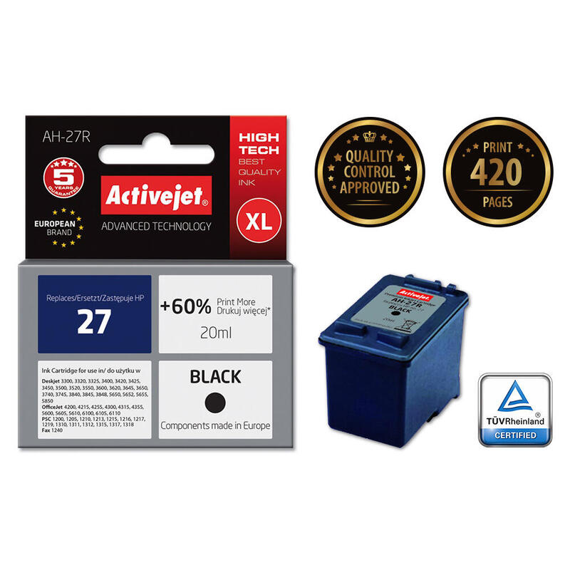 tinta-activejet-ah-27r-reemplazo-para-hp-27-c8727a-premium-20-ml-negra tinta-activejet-ah-27r-reemplazo-para-hp-27-c8727a-premium-20-ml-negra