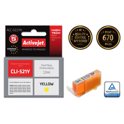 tinta-activejet-acc-521yn-reemplazo-canon-cli-521y-supreme-10-ml-amarillo