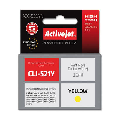 tinta-activejet-acc-521yn-reemplazo-canon-cli-521y-supreme-10-ml-amarillo