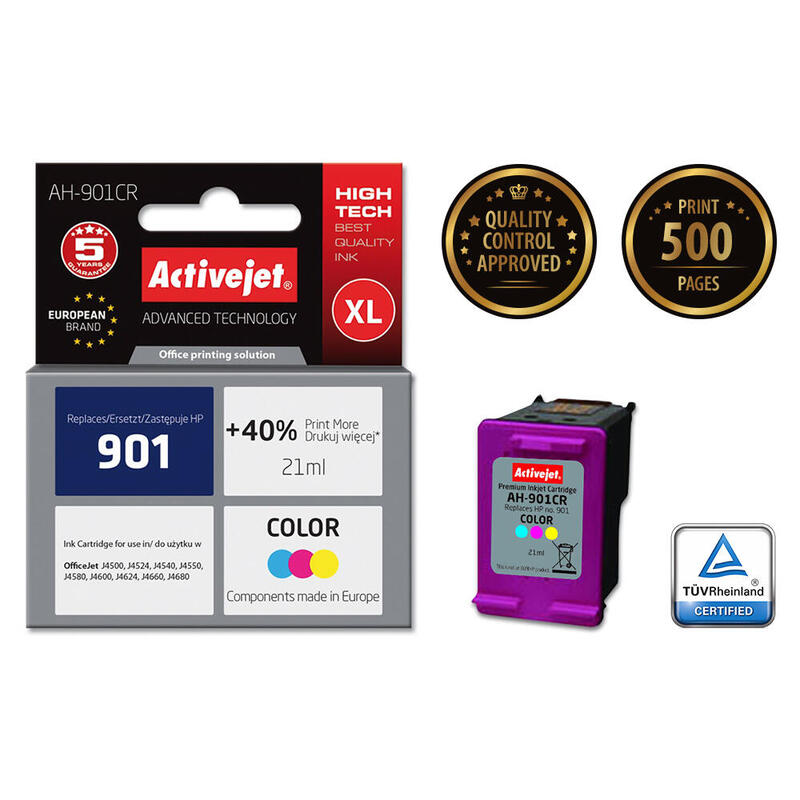tinta-activejet-ah-901cr-reemplazo-para-hp-901-cc656ae-premium-21-ml-color tinta-activejet-ah-901cr-reemplazo-para-hp-901-cc656ae-premium-21-ml-color