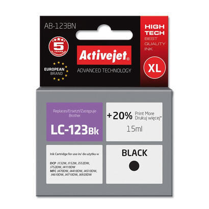 tinta-activejet-ab-123bn-reemplazo-para-brother-lc123bk-121bk-supreme-15-ml-negro