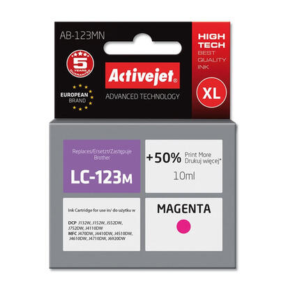 tinta-activejet-ab-123mn-reemplazo-para-brother-lc123m-121m-supreme-10-ml-magenta