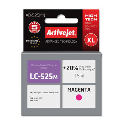 tinta-activejet-ab-525mn-reemplazo-para-brother-lc525m-supreme-15-ml-magenta