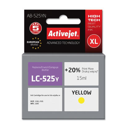 tinta-activejet-ab-525yn-brother-lc525y-reemplazo-supremo-15-ml-amarillo