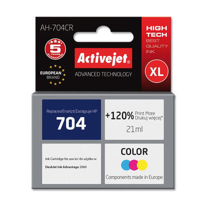 tinta-activejet-ah-704cr-reemplazo-de-hp-704-cn693ae-premium-21-ml-color