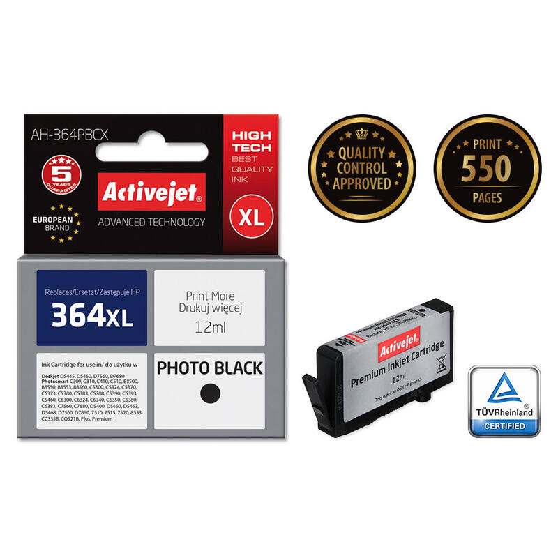 tinta-activejet-ah-364pbcx-reemplazo-para-hp-364xl-cb322ee-premium-12-ml-fotografia-en-negro