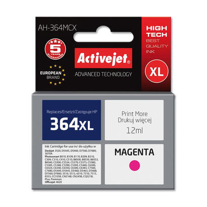 tinta-activejet-ah-364mcx-reemplazo-de-hp-364xl-cb324ee-premium-12-ml-magenta