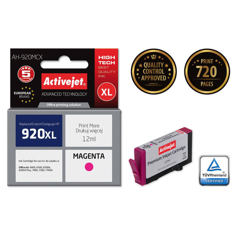 tinta-activejet-ah-920mcx-reemplazo-de-hp-920xl-cd973ae-premium-12-ml-magenta