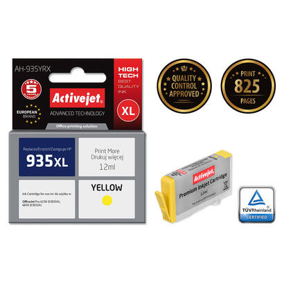 tinta-activejet-ah-935yrx-reemplazo-de-hp-935xl-c2p26ae-premium-12-ml-amarillo