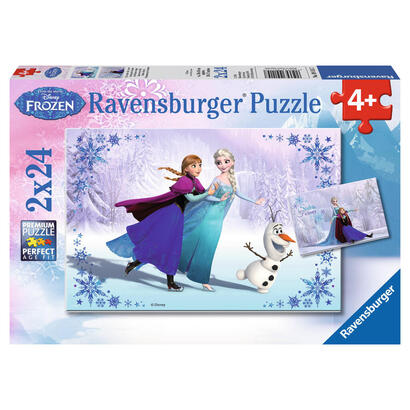 ravensburger-sisters-always-2-x-24-piezas-puzzle-disney-frozen
