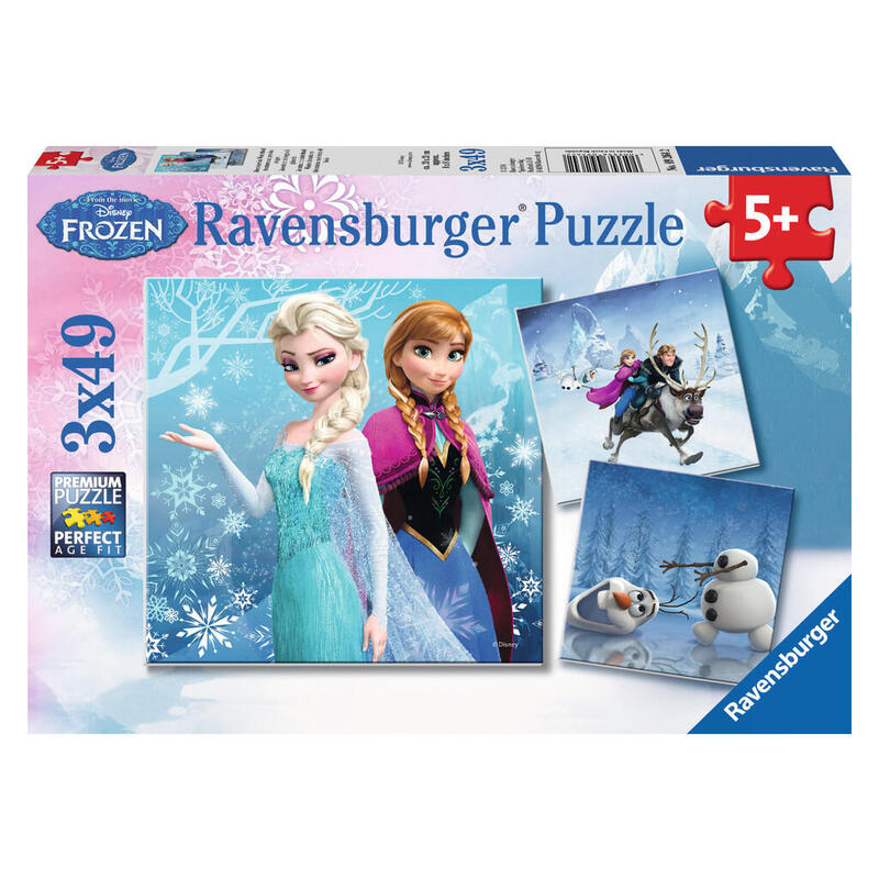 ravensburger-winter-adventures-3-x-49-piezas-puzzle-disney-frozen