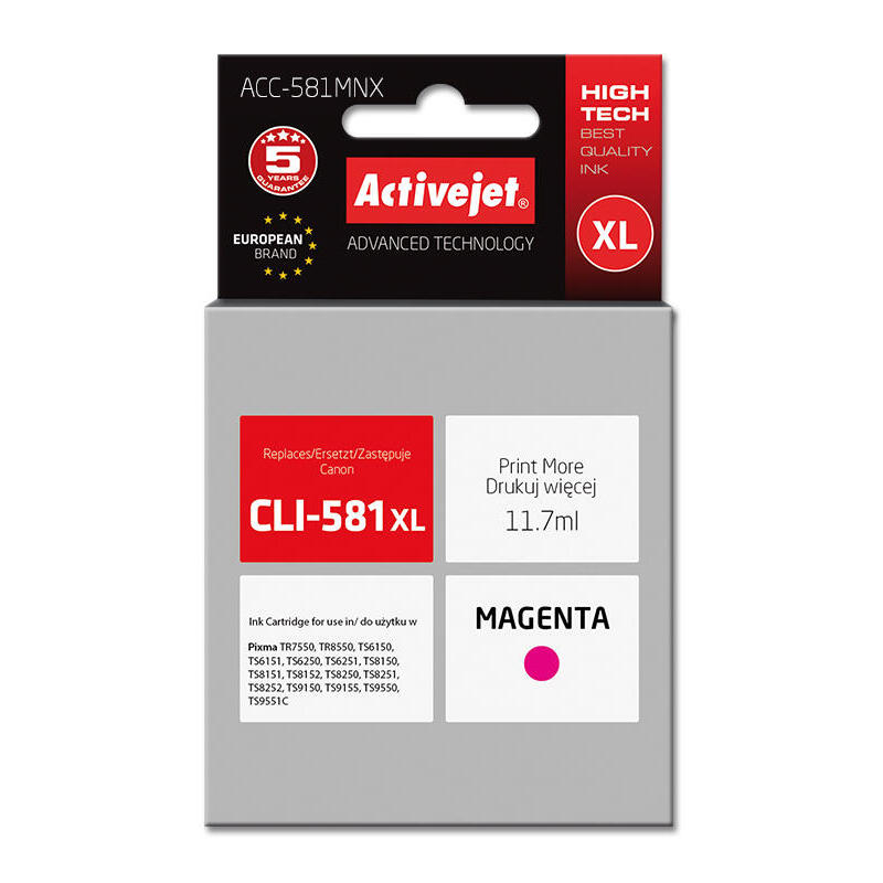 tinta-activejet-acc-581mnx-reemplazo-para-cli-581m-xl-supreme-11-70-ml-magenta