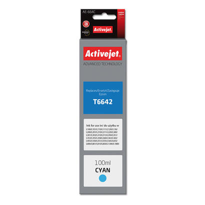 tinta-activejet-ae-664c-reemplazo-para-epson-t6642-supreme-100-ml-cyan