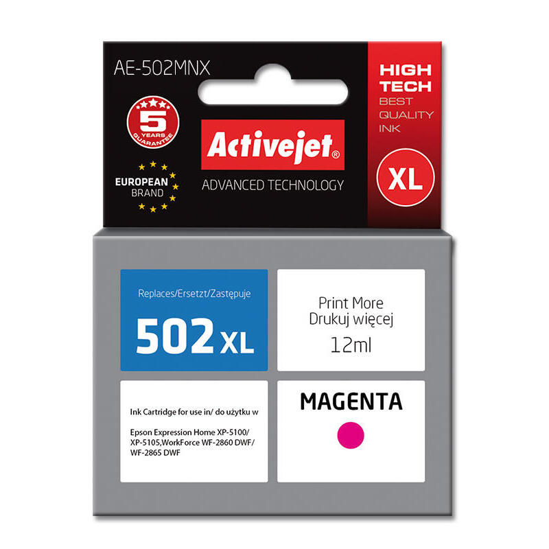 tinta-activejet-ae-502mnx-reemplazo-para-epson-502xl-w34010-supreme-12-ml-magenta