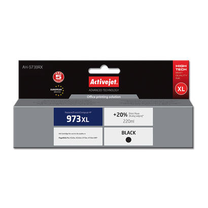 tinta-activejet-ah-973brx-reemplazo-para-hp-973xl-l0s07ae-premium-220-ml-negra