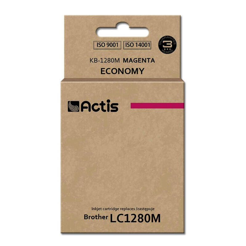 tinta-actis-kb-1280m-reemplazo-de-brother-lc1280m-estandar-19-ml-magenta