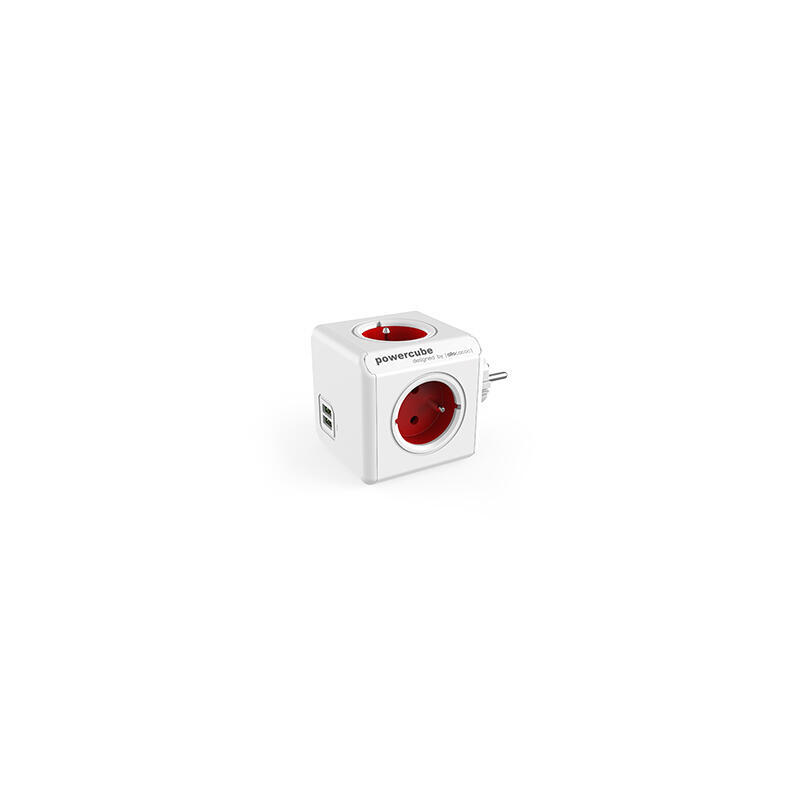 allocacoc-powercube-original-usb-type-e-base-multiple-4-salidas-ac-interior-rojo