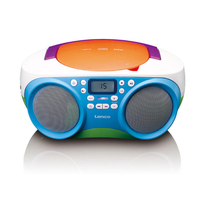 lenco-scd41-radio-portatil-multicolor