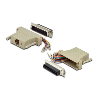 assmann-electronic-ak-610518-000-i-adaptador-de-cable-rj45-25-pin-d-sub-beige