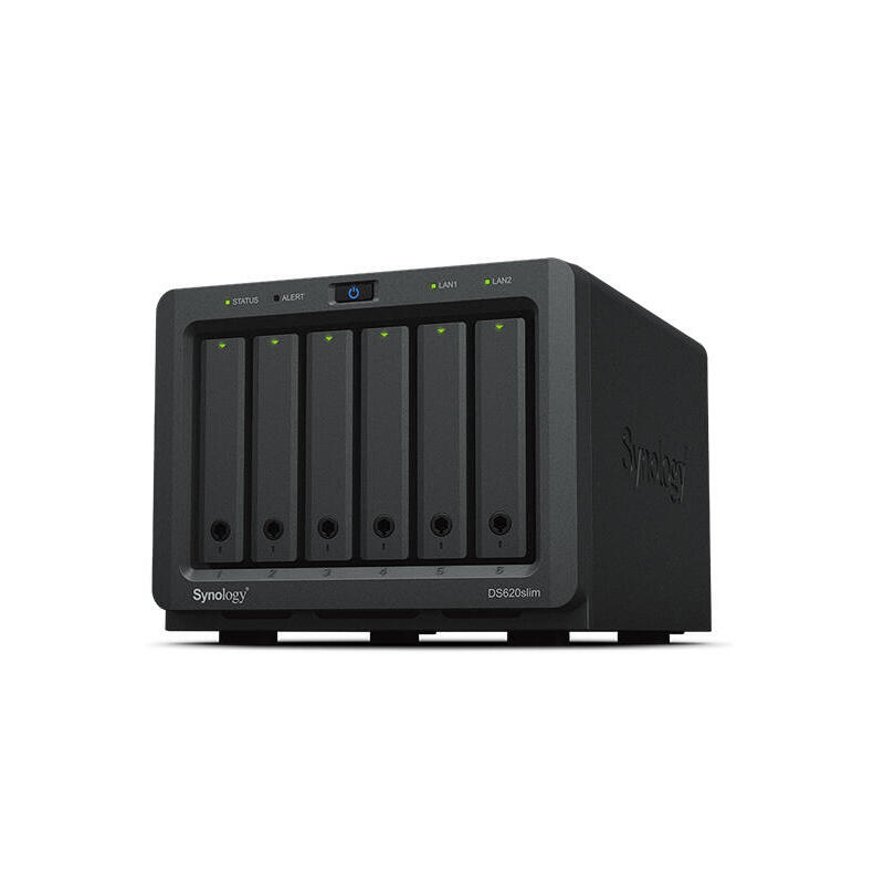 nas-synology-ds620slim-6bay-25in-20ghz-dc-ext-2x-gbe-2x-usb-30-2gb-ddr3l-in