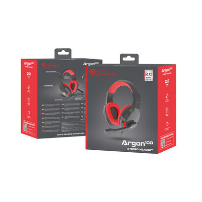 natec-genesis-argon-100-auriculares-diadema-negro-rojo