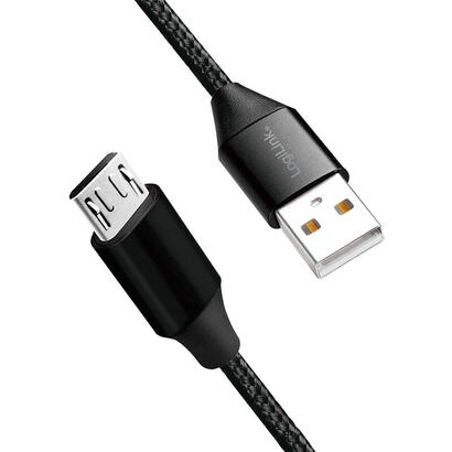 logilink-cu0144-cable-usb-1-m-20-usb-a-micro-usb-b-negro