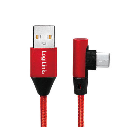 logilink-cu0146-cable-usb-1-m-20-usb-a-usb-c-rojo