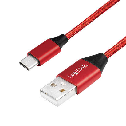 logilink-cu0147-cable-usb-03-m-20-usb-a-usb-c-rojo