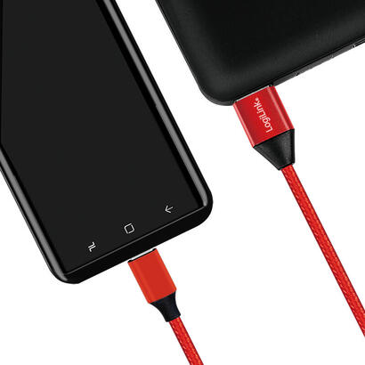 logilink-cu0148-cable-usb-1-m-20-usb-a-usb-c-negro-rojo