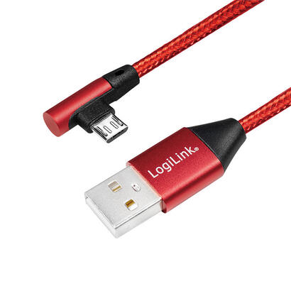 logilink-cu0149-cable-usb-03-m-20-usb-a-micro-usb-b-rojo