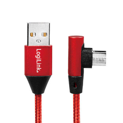 logilink-cu0149-cable-usb-03-m-20-usb-a-micro-usb-b-rojo