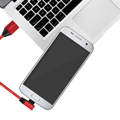 logilink-cu0149-cable-usb-03-m-20-usb-a-micro-usb-b-rojo