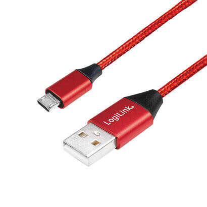 logilink-cu0151-cable-usb-03-m-20-usb-a-micro-usb-b-rojo