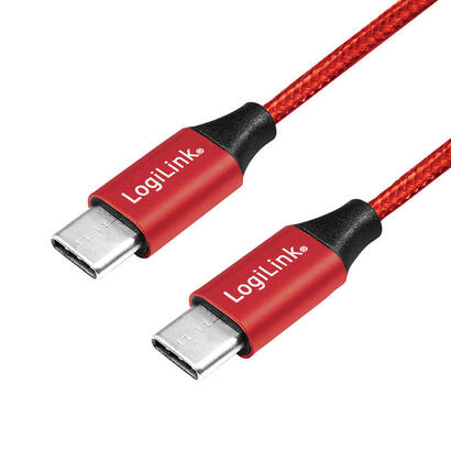 logilink-cu0155-cable-usb-03-m-20-usb-c-negro-rojo