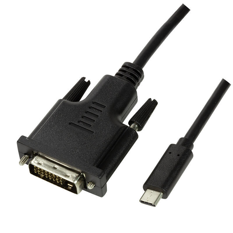 logilink-ua0331-adaptador-de-cable-usb-type-c-dvi-negro