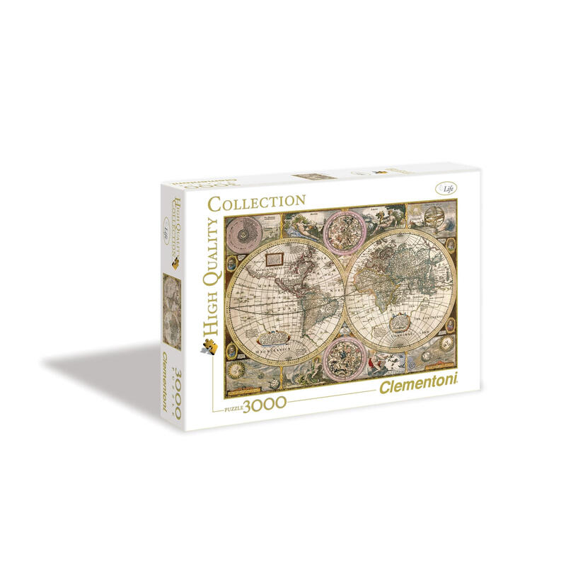 puzzle-de-3000-piezas-mapamundi-antiguo-alta-definicion-clementoni-33531