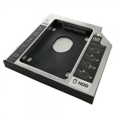 adaptador-para-portatil-3go-hddcaddy127-para-sustituir-dvd-de-127mm-por-hdssd-de-25-635cm-sata-incluye-destornillador-tornillos-