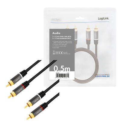 logilink-cable-de-audio-2x-rca-2x-rca-mm-05m-negro