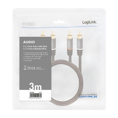 logilink-cable-de-audio-2x-rca-2x-rca-mm-3m-negro