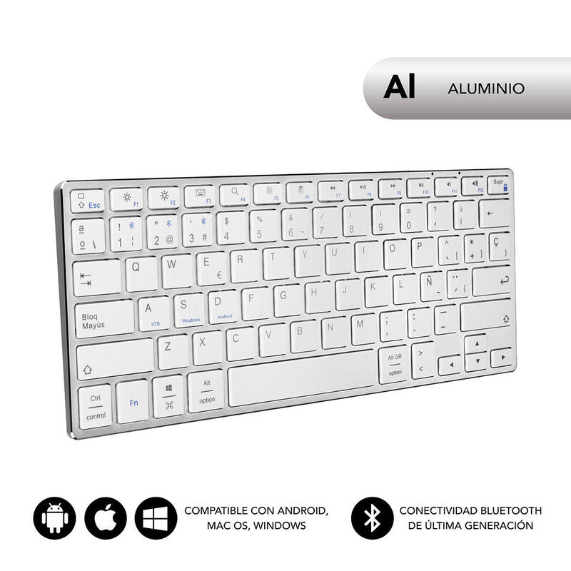 subblim-advance-compact-silver-teclado-bluetooth