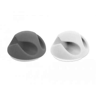 delock-18295-organizador-de-cables-soporte-para-cables-escritoriopared-gris-blanco-6-piezas