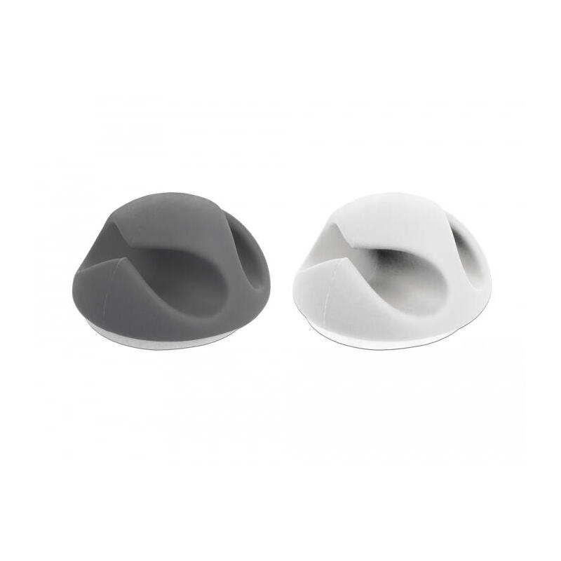 delock-18295-organizador-de-cables-soporte-para-cables-escritoriopared-gris-blanco-6-piezas