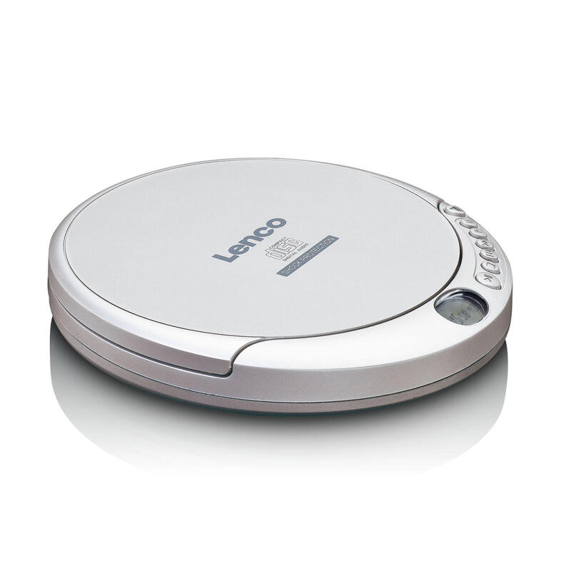 lenco-cd-201-reproductor-de-cd-reproductor-de-cd-portatil-plata