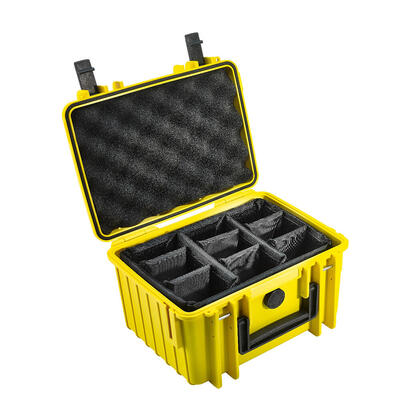b-w-outdoor-case-type-2000-inserto-de-particion-acolchado-amarillo